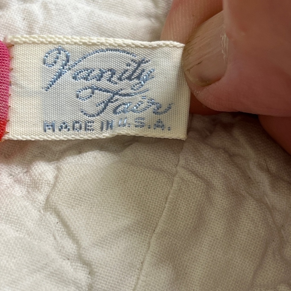 Vintage Bright Floral Vanity Fair Half Slip Size Medium - Picture 8 of 11